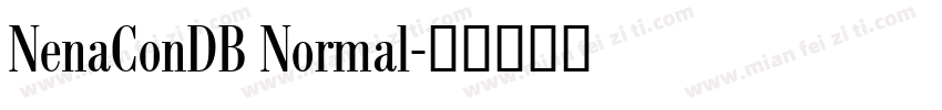 NenaConDB Normal字体转换